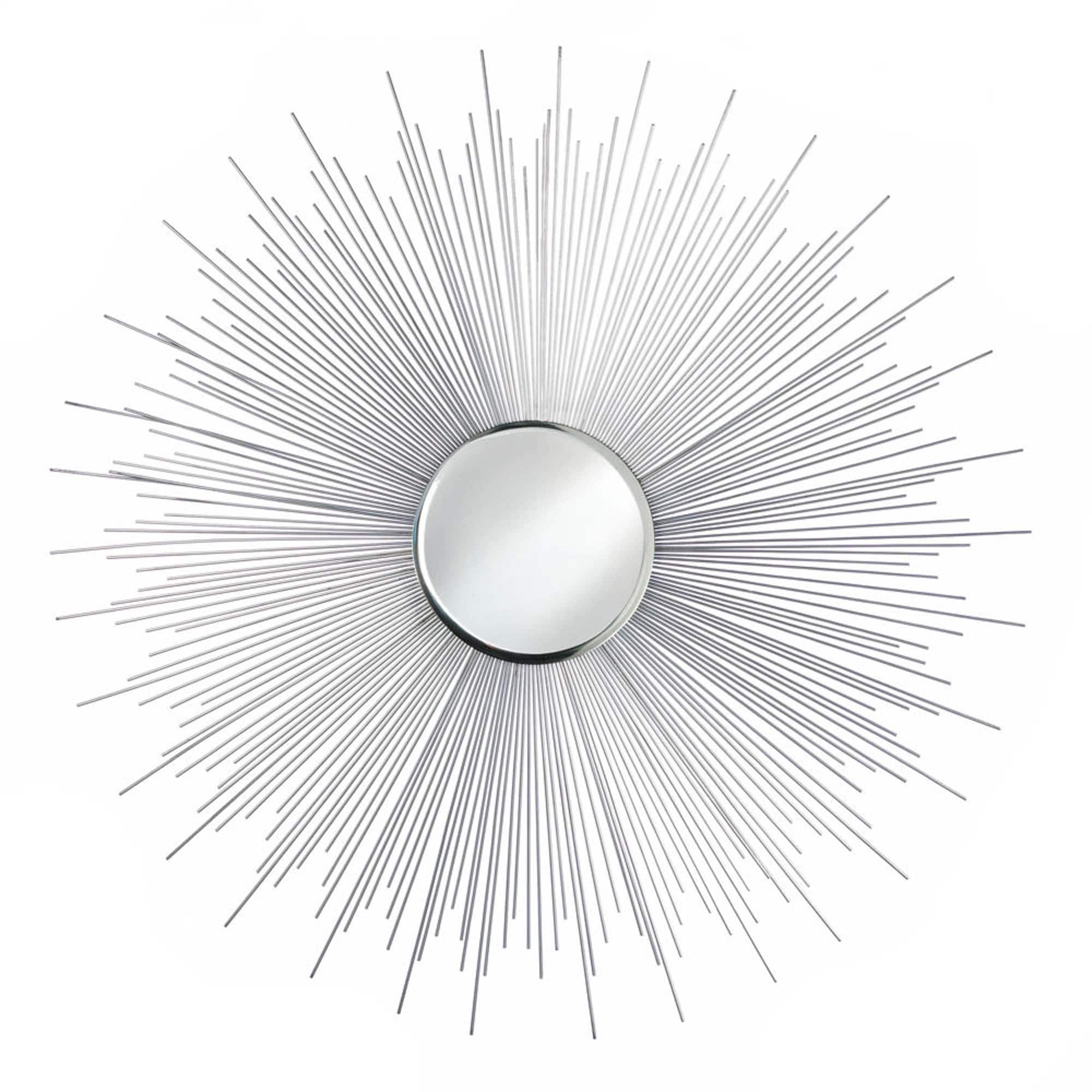 33" Silver Rays Mirror
